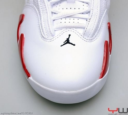 Air Jordan Retro XIV (14) White/Sport Red-Black - More Images