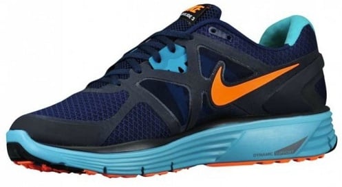 Nike LunarGlide+ 3 - Binary Blue/Dark Obsidian-Volt-Total Orange