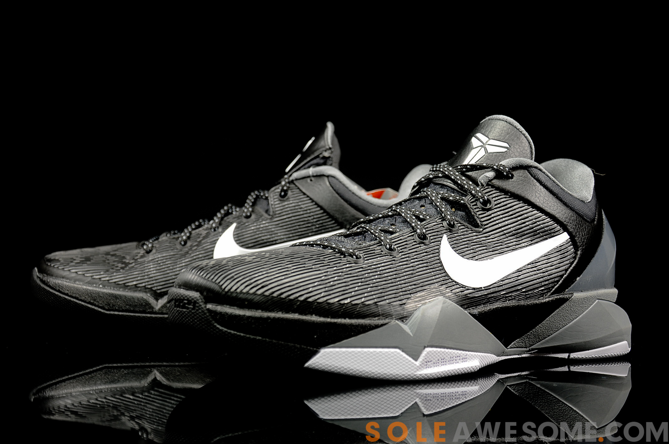 Nike Zoom Kobe VII (7) Black/ Grey- White – New Detailed Images