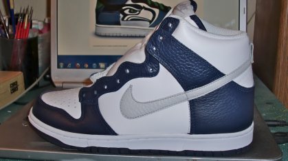 Seattle Seahawks Nike Dunk High by Proof Culture