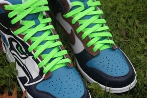 Seattle Seahawks Nike Dunk High by Proof Culture