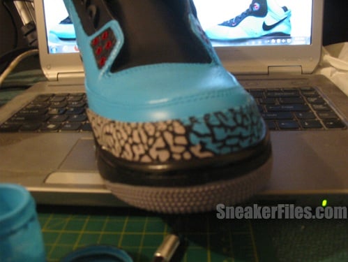 Air Jordan Retro III (3) "South Beach" Customs