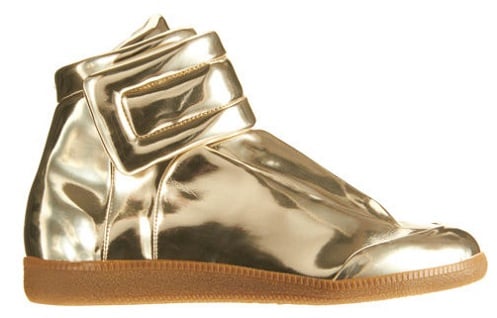 Maison Martin Margiela Metallic Gold Mirror Sneaker 