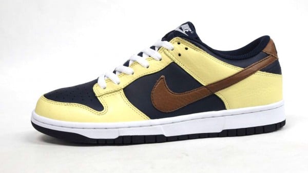 Nike Dunk Low - Yellow/Navy-Brown - Now Available