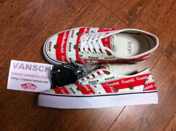 Supreme x Vans Authentic 'Campbell's Soup' - Spring 2012