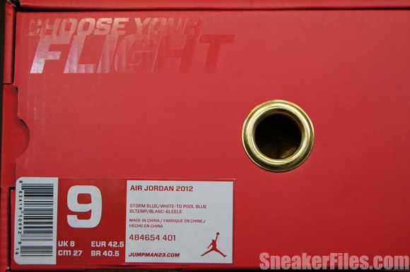 Air Jordan 2012 Year of the Dragon Box Label