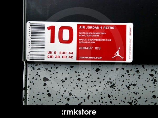 Air Jordan IV (4) 'White/Cement' - New Images
