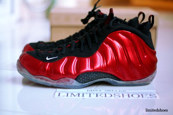 nike air foamposite one red