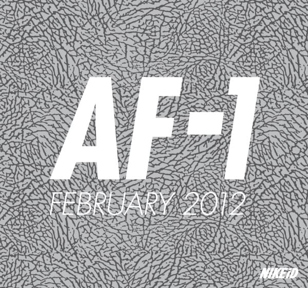 Nike Air Force 1 iD Elephant Print Option - February 2012