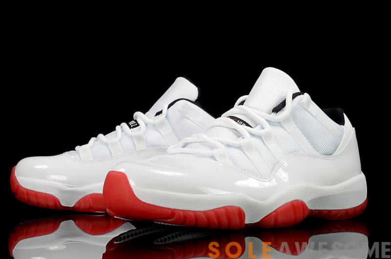 Air Jordan XI (11) Low ‘White/Black-Varsity Red’ – Another Look