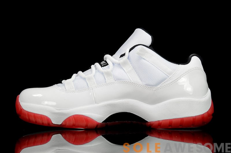 Air Jordan XI (11) Low 'White/Black-Varsity Red' - Another Look