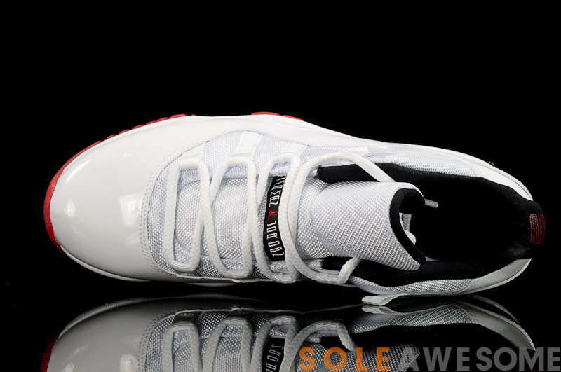Air Jordan XI (11) Low 'White/Black-Varsity Red' - Another Look
