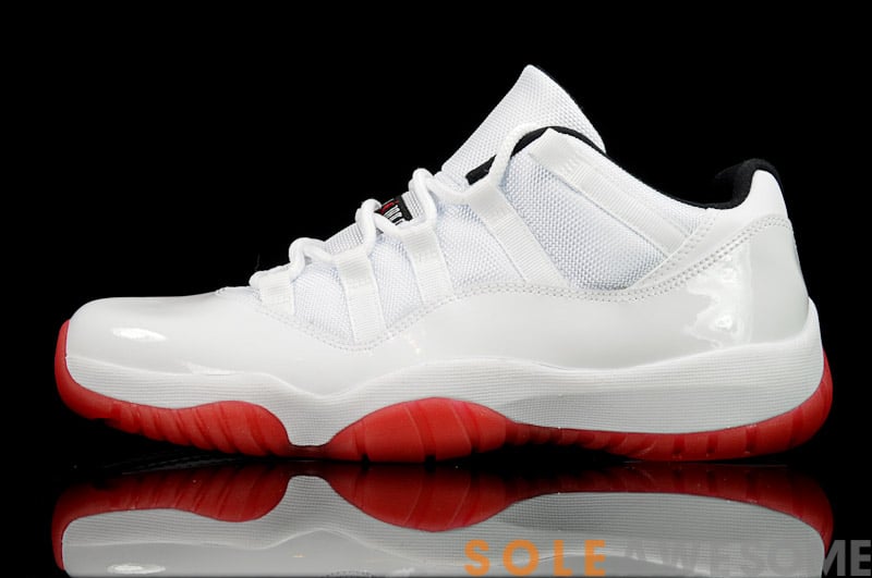 Air Jordan XI (11) Low 'White/Black-Varsity Red' - Another Look