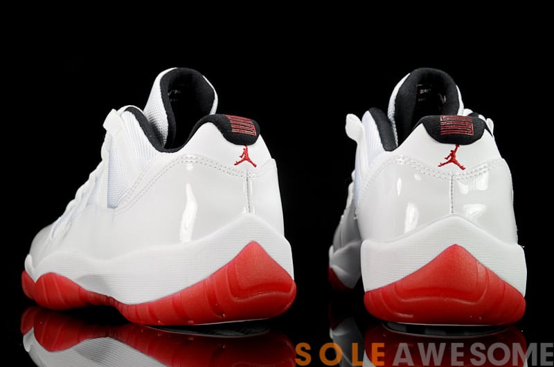 Air Jordan XI (11) Low 'White/Black-Varsity Red' - Another Look