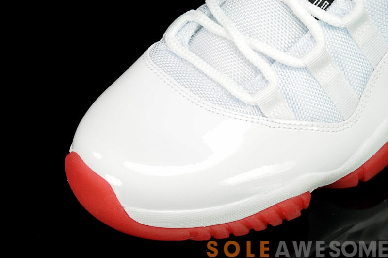 Air Jordan XI (11) Low 'White/Black-Varsity Red' - Another Look