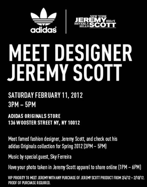 Jeremy Scott x adidas Originals NYC In-Store Event