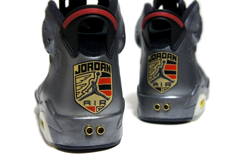 Air Jordan VI (6) ‘Agate Metallic Grey Porsche 911′ Custom by C2 Customs