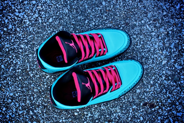 Air Jordan III (3) 'South Beach' Custom by Proof Culture