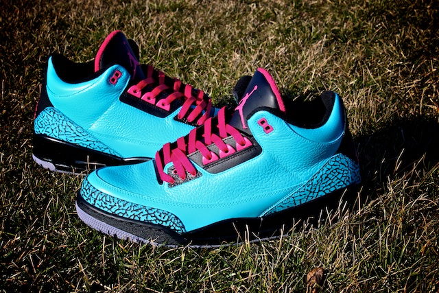 Air Jordan III (3) 'South Beach' Custom by Proof Culture