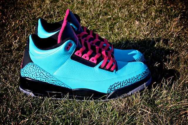 Air Jordan III (3) 'South Beach' Custom by Proof Culture