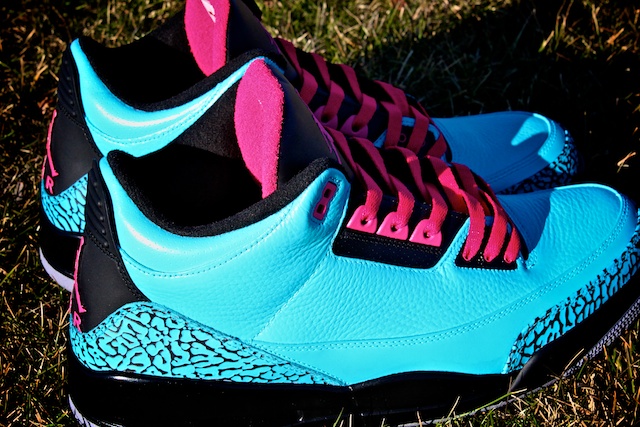 Air Jordan III (3) 'South Beach' Custom by Proof Culture