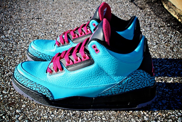 Air Jordan III (3) 'South Beach' Custom by Proof Culture