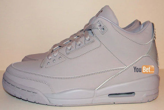 all grey jordan 3