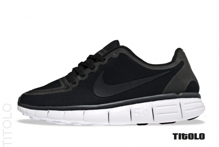 Nike Free 5.0 V4 'Black/White-Dark Grey'
