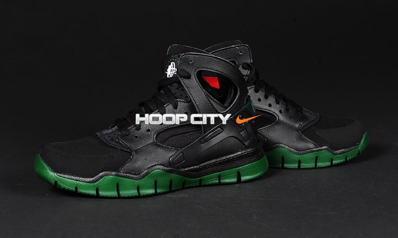 Nike Air Huarache BBall 2012 'Black/Green'