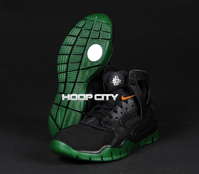 Nike Air Huarache BBall 2012 'Black/Green'