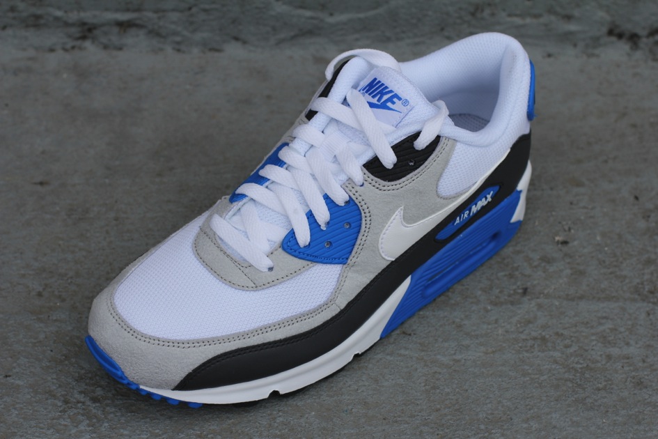 Nike Air Max 90 'Anthracite/White-Obsidian-Soar Blue' - Now Available