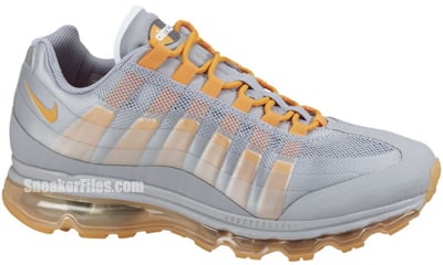 Nike Air Max 95 360 Wolf Grey Vivid Orange Grey Release Date 2012