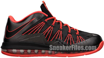 Nike Air Max LeBron 10 Low Black Total Crimson Release Date 2013