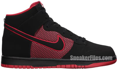 Nike Dunk High Black Red May 2013 Release Date
