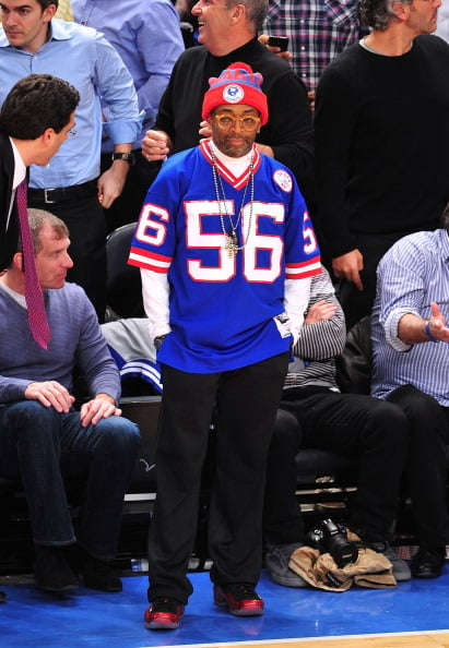 Spike Lee Rocks the 'Metallic Red' Air Foamposite One Courtside at MSG