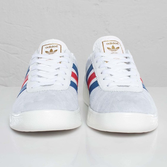 adidas Originals Munchen 'White/Lone Blue-Light Scarlet'- SneakerFiles