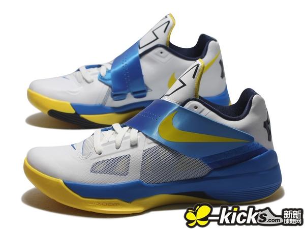 Nike Zoom KD IV 'White/Photo Blue-Midnight Navy-Tour Yellow' - Another Look