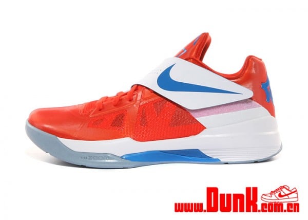 Nike Zoom KD IV 'Team Orange/Photo Blue-White'