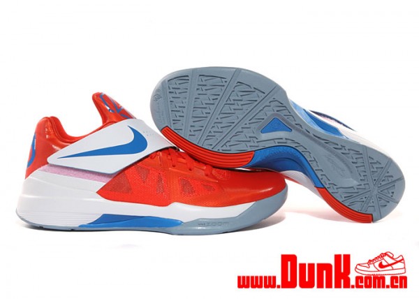 Nike Zoom KD IV 'Team Orange/Photo Blue-White'