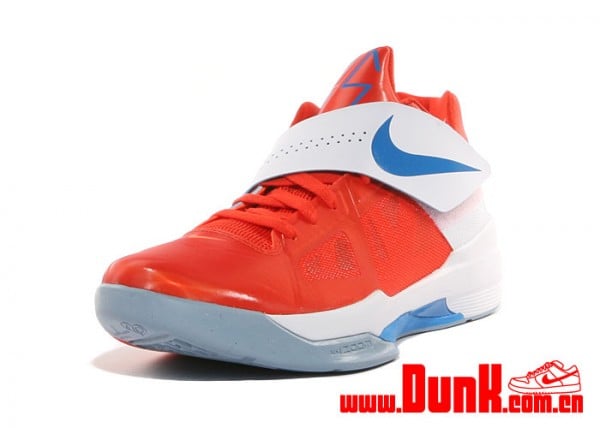 Nike Zoom KD IV 'Team Orange/Photo Blue-White'