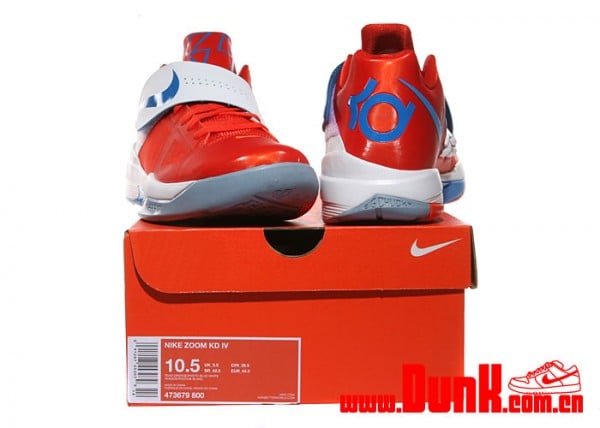 Nike Zoom KD IV 'Team Orange/Photo Blue-White'