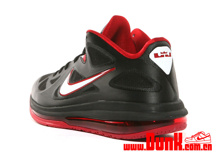 Nike LeBron 9 Low 'Black/White-Cool Grey-Sport Red'