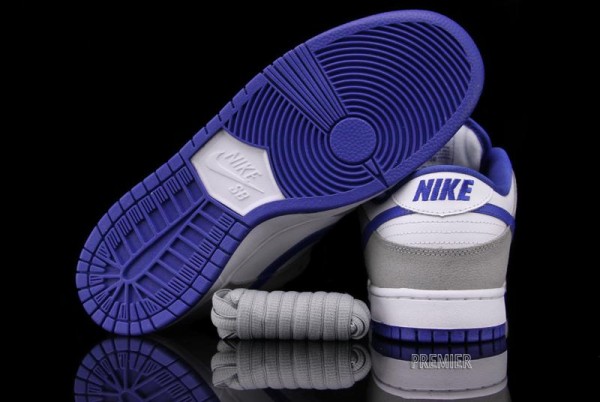 Nike SB Dunk Low 'Matte Silver/Varsity Royal-White' - Now Available