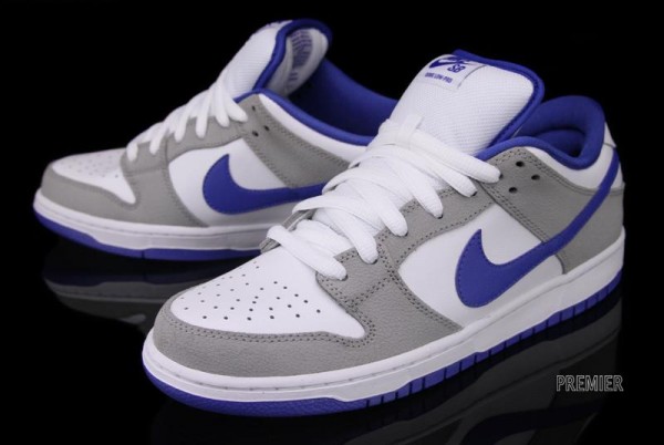 Nike SB Dunk Low 'Matte Silver/Varsity Royal-White' - Now Available