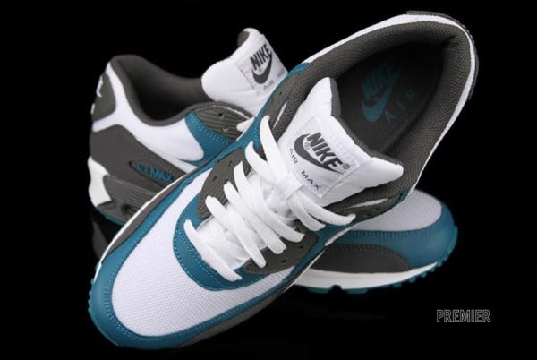Nike Air Max 90 'White/Midnight Fog-Lush Teal' - Now Available at Premier