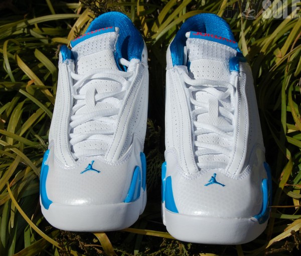 Air Jordan XIV (14) GS 'White/Siren Red-Neptune Blue'