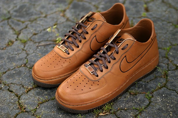 brown leather nike air force 1 