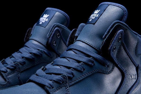 Supra Vaider ‘Navy Waxed Suede’