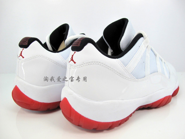 Air Jordan XI (11) Low 'White/Black-Varsity Red' - More Looks