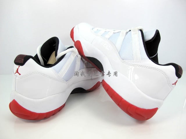 Air Jordan XI (11) Low 'White/Black-Varsity Red' - More Looks
